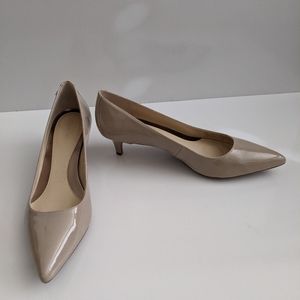 Calvin klein beige kitten heels size 10